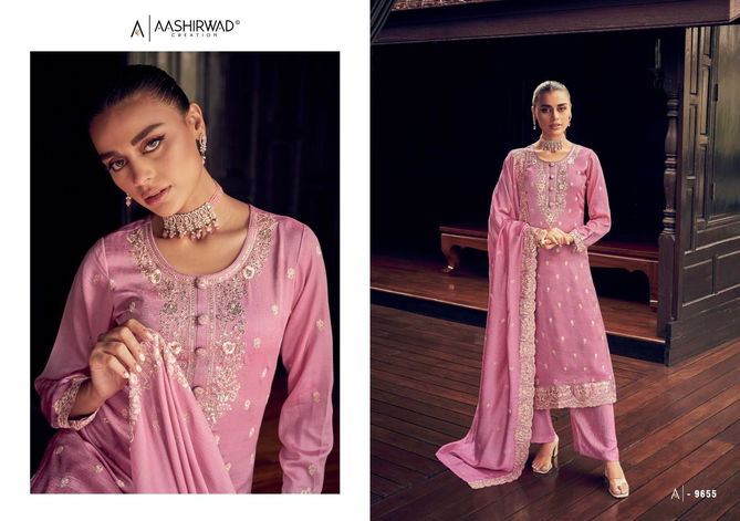 Gulkand Manya By Aashirwad Silk Salwar Suits Catalog
